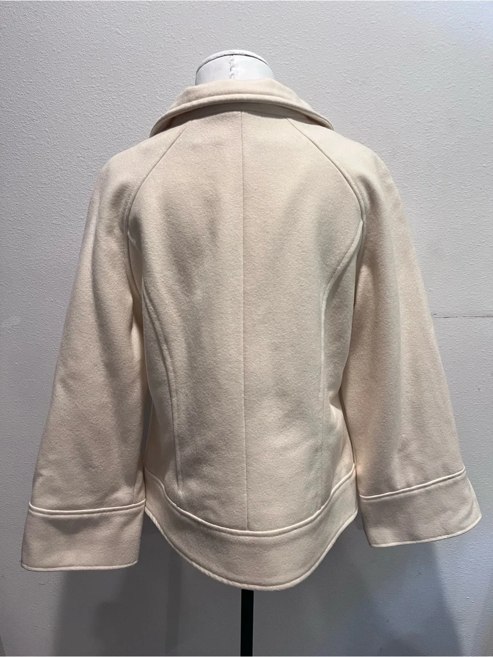 Vintage Forever Creme Wool Pea Coat